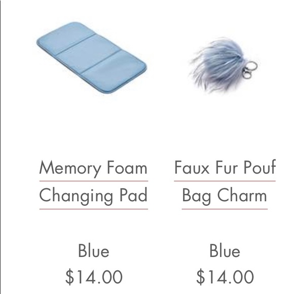 *SOLD* HAPP Brand Levy Diaper Bag in Ash Blue - Picture 2 of 2